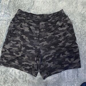 lululemon athletica Black Camouflage Athletic Shorts